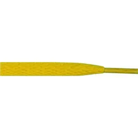 Wholesale Athletic Flat 5/16 - Yellow (12 Pair Pack) Shoelaces