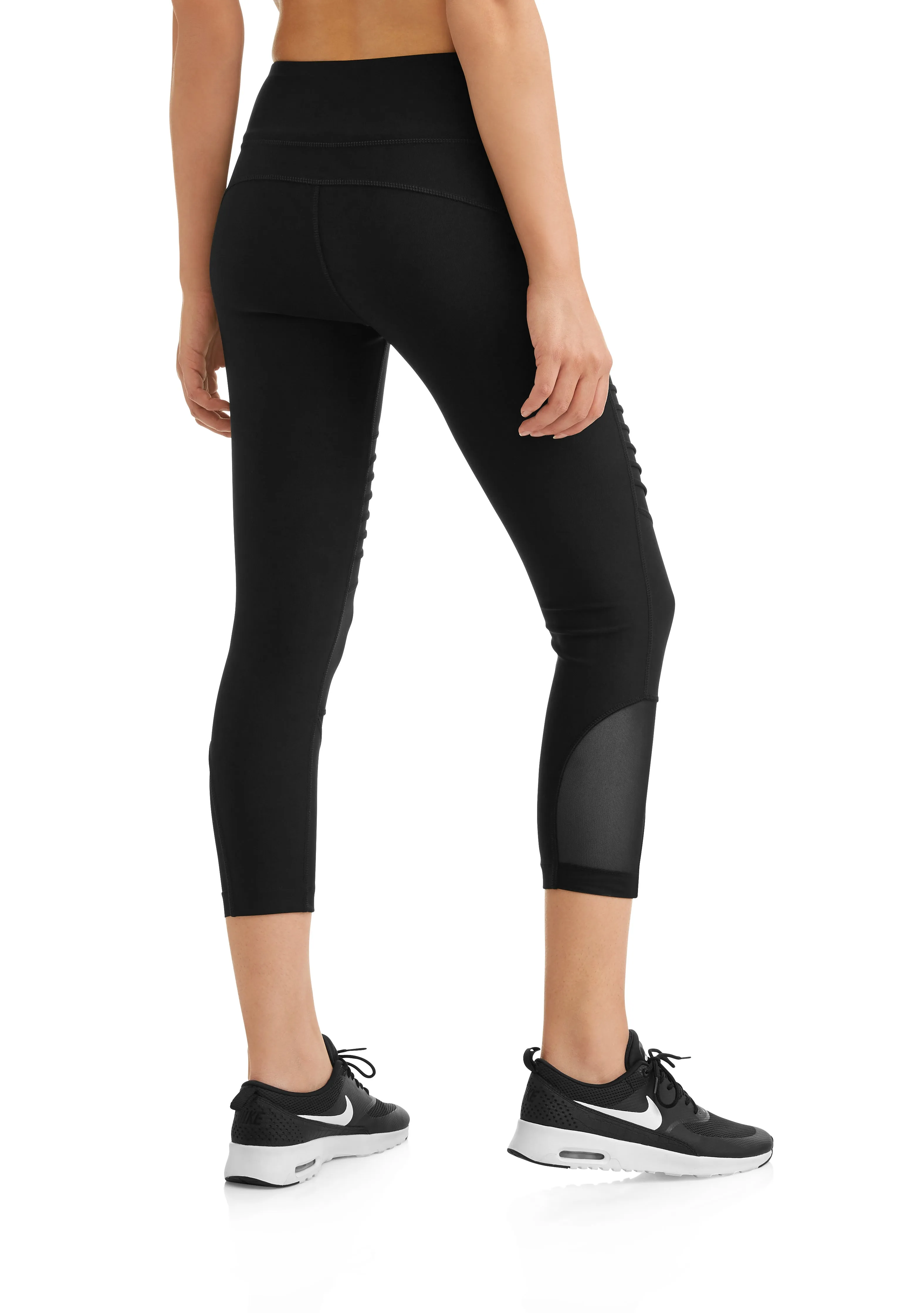 Women's Core Active Moto Mesh Performance Capri